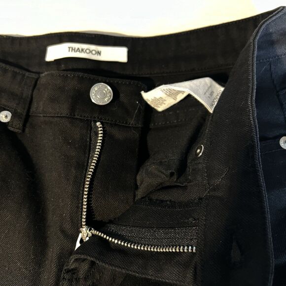 THAKOON Women's 4 Classic Cropped Ankle Jeans Black 28” Minimalist 26” Inseam - Picture 4 of 11